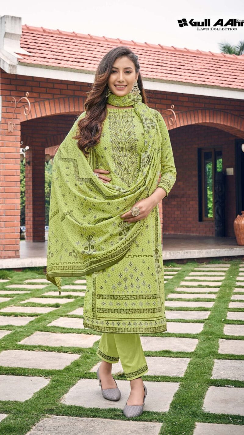 Bin Saeed Self Embroidery Gull Ahmed Lawn Collection