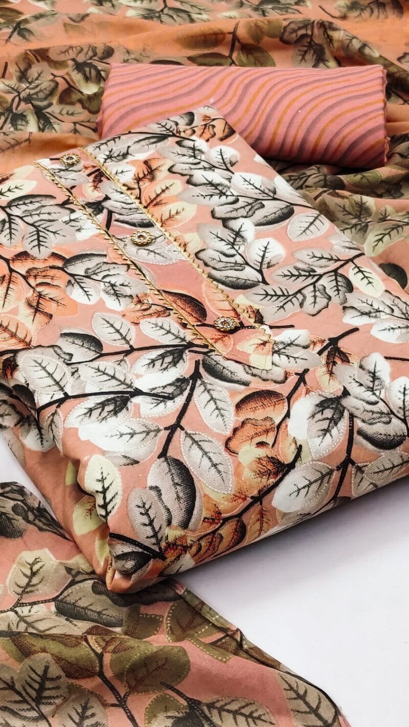 Buy Cotton Exclusive Dress Material Suit For Women