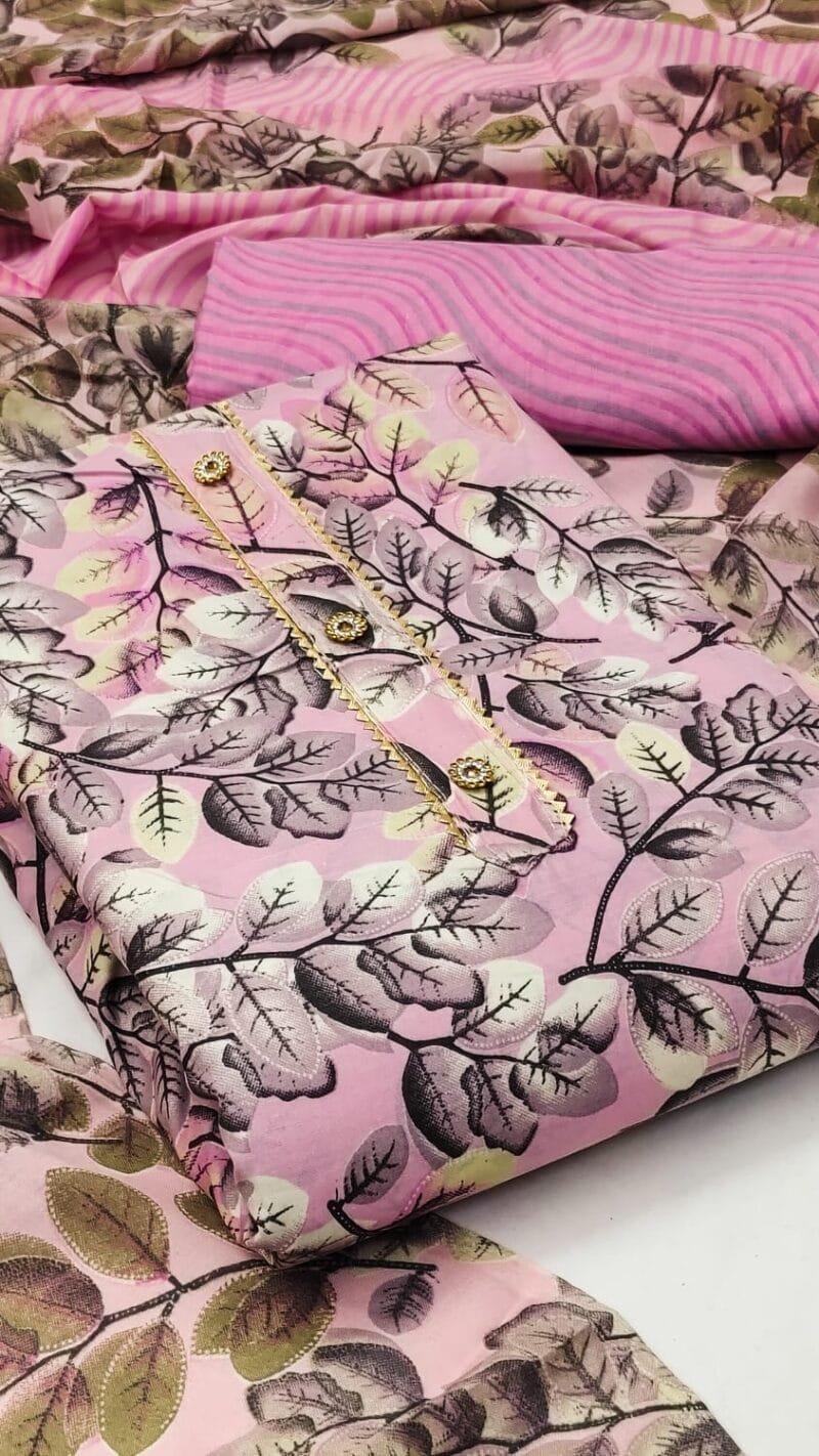 Buy Cotton Exclusive Dress Material Suit For Women