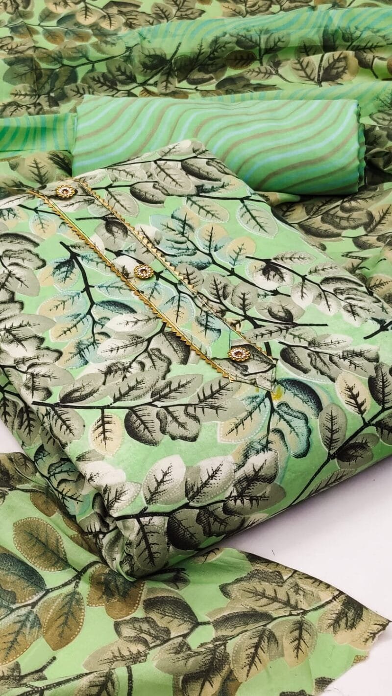 Buy Cotton Exclusive Dress Material Suit For Women