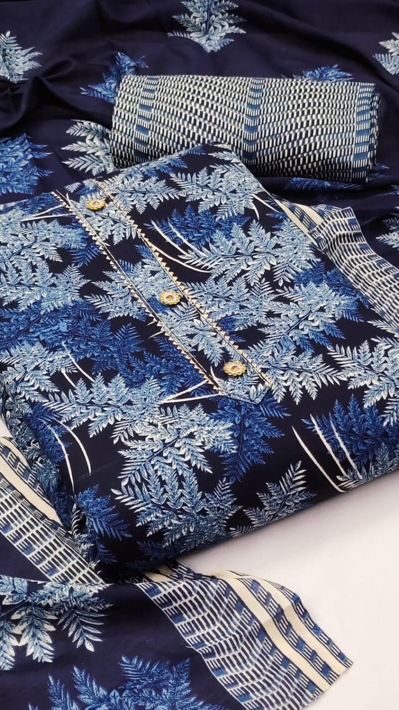 Buy Cotton Exclusive Dress Material Suit For Women