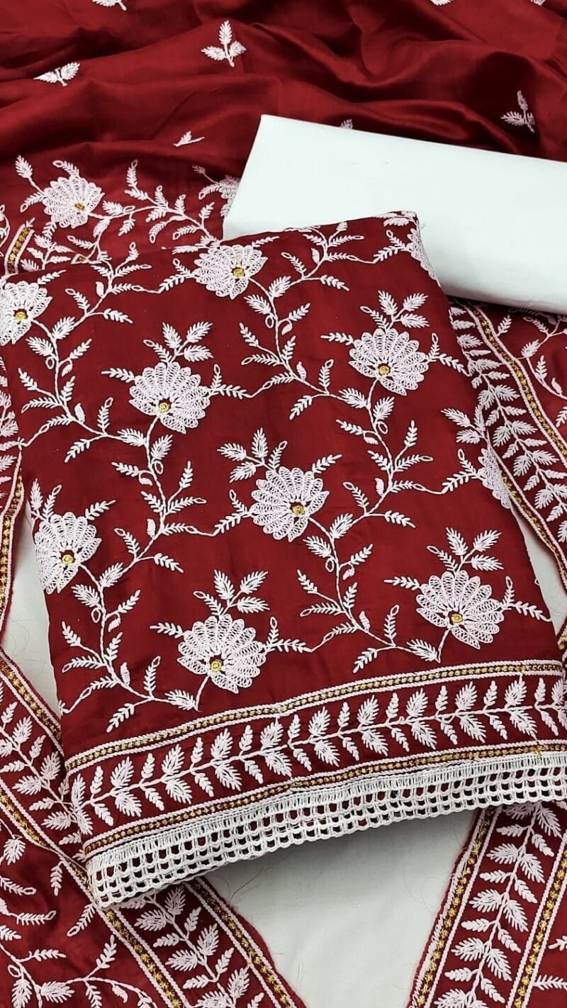 Buy Maslin Cotton Wholesale Dress Material