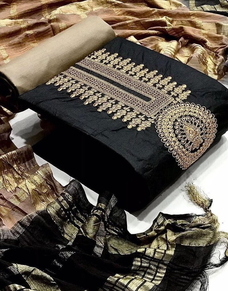 Buy Slub Cotton Codding Work Wholesale Cotton Dress Material