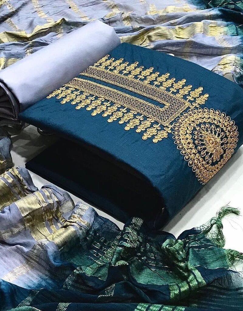 Buy Slub Cotton Codding Work Wholesale Cotton Dress Material