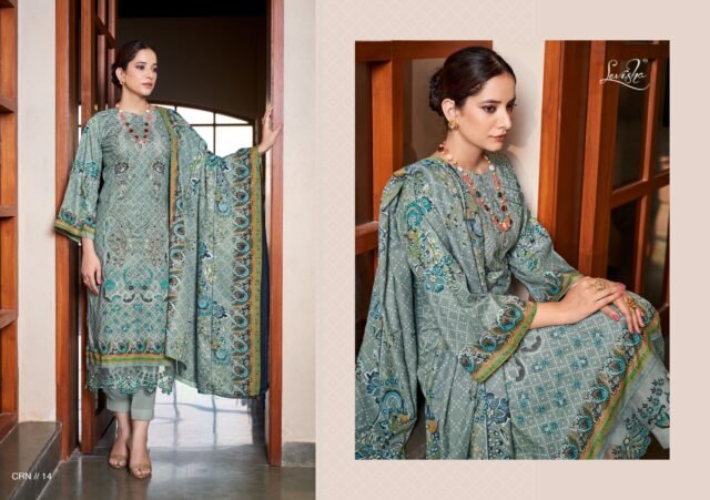 Chevron Vol 1 Levisha Self Embroidery Lawn Cotton