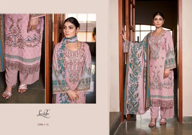 Chevron Vol 1 Levisha Self Embroidery Lawn Cotton