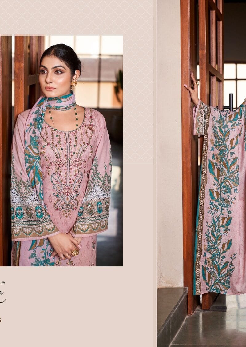 Chevron Vol 1 Levisha Self Embroidery Lawn Cotton