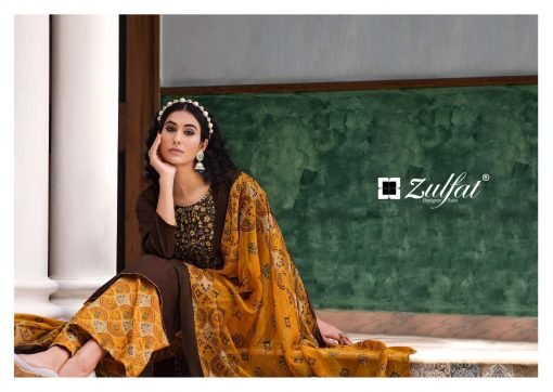 Damini Zulfat Designer Suits Wholesale Cotton Dress Material