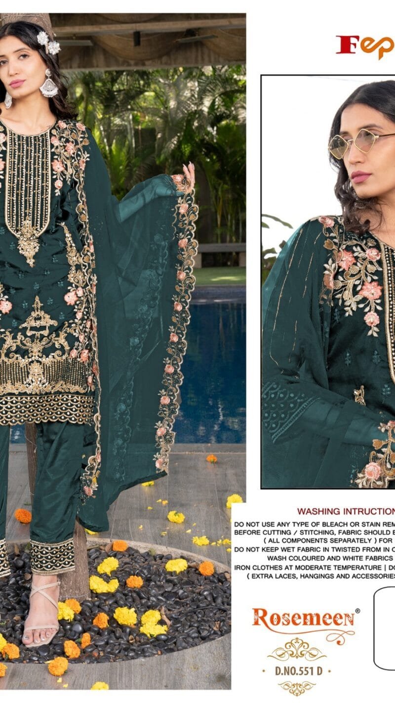 Designer Tunic with Sleeves Paired With Designer Cigarette Pants Crafted Needle