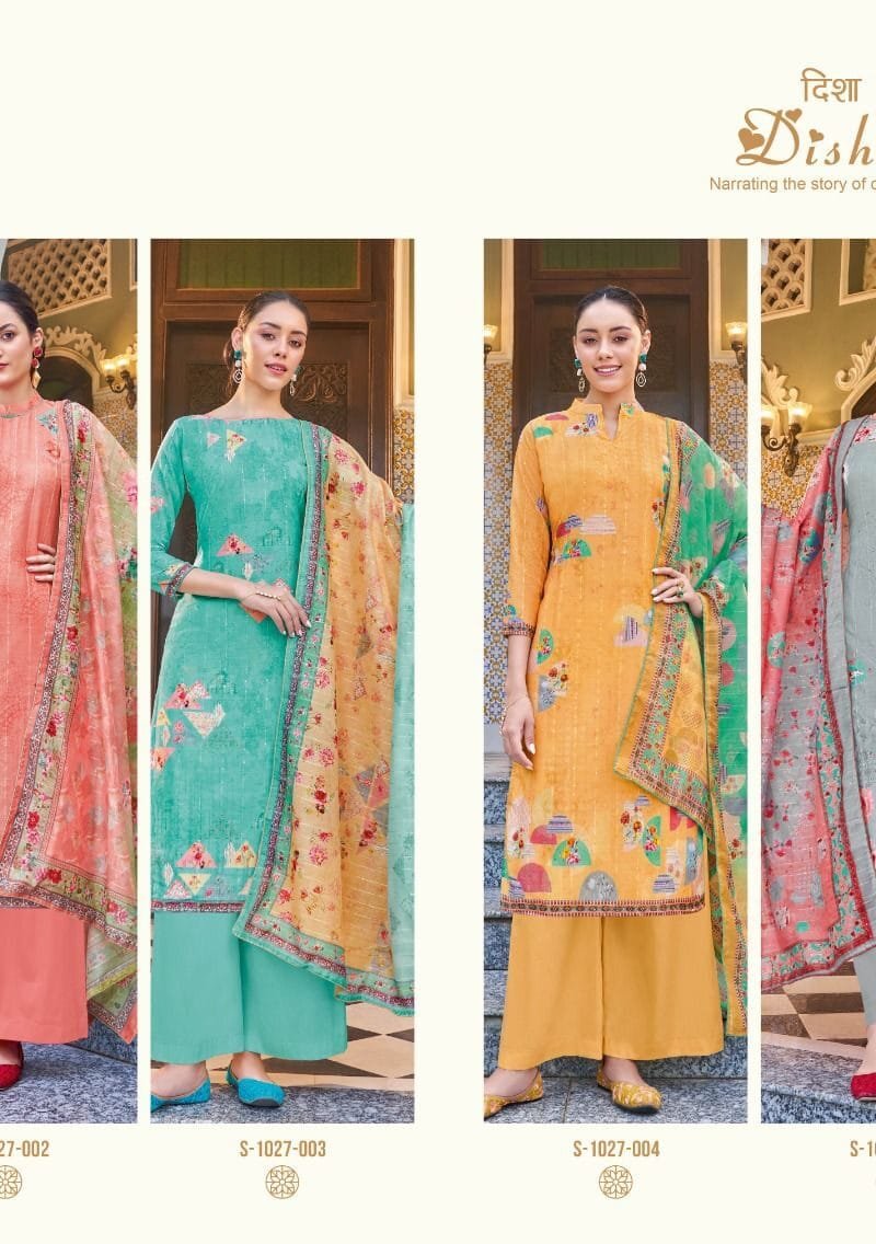 Dishaa Alok Suit Pure Self Weaving Pattern With Designer Digital Print