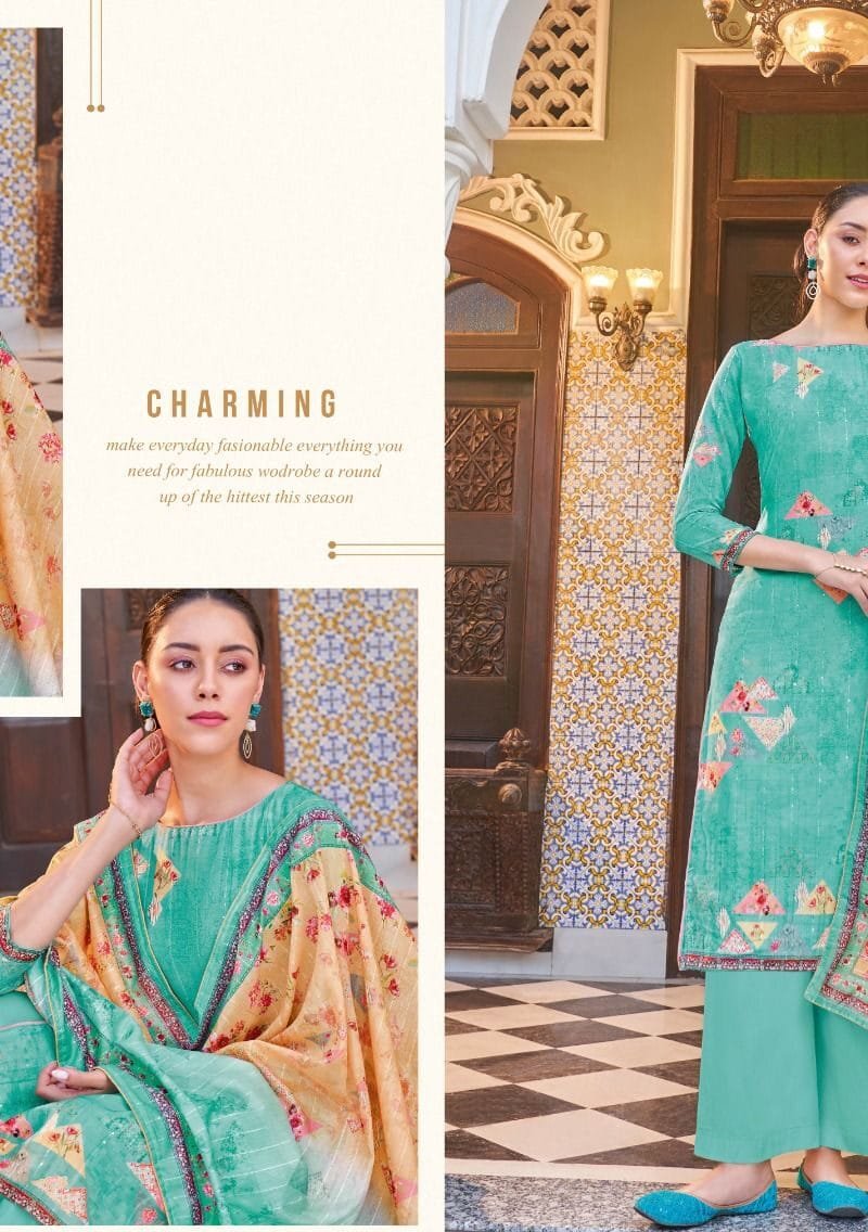 Dishaa Alok Suit Pure Self Weaving Pattern With Designer Digital Print