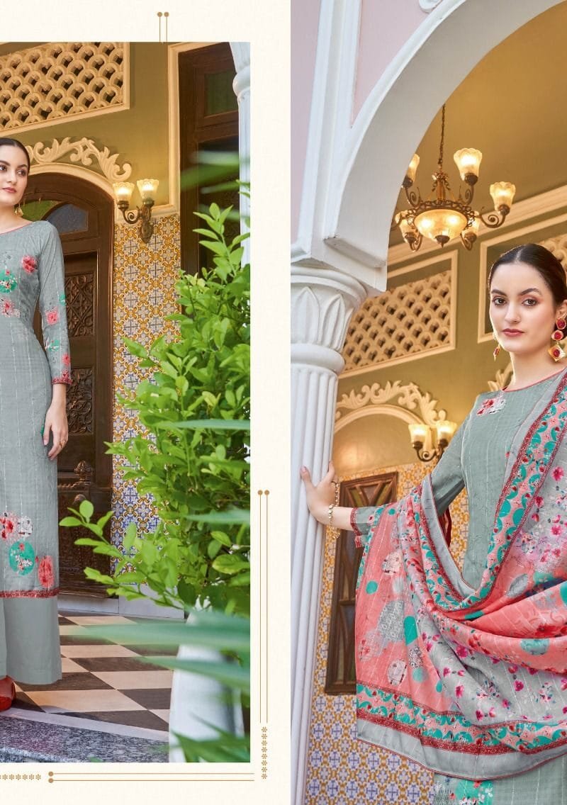 Dishaa Alok Suit Pure Self Weaving Pattern With Designer Digital Print