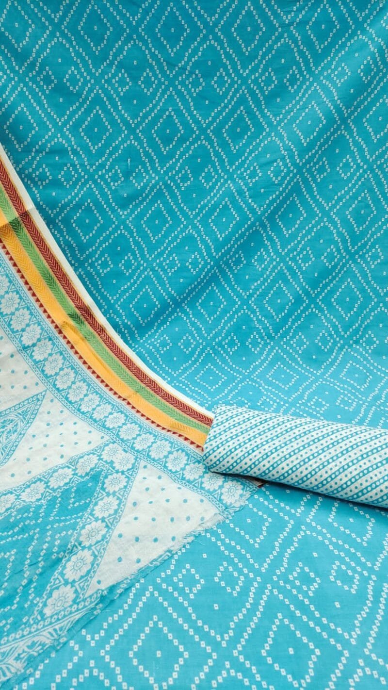 Dress Material Suit For Women Mal Mal Cotton Print
