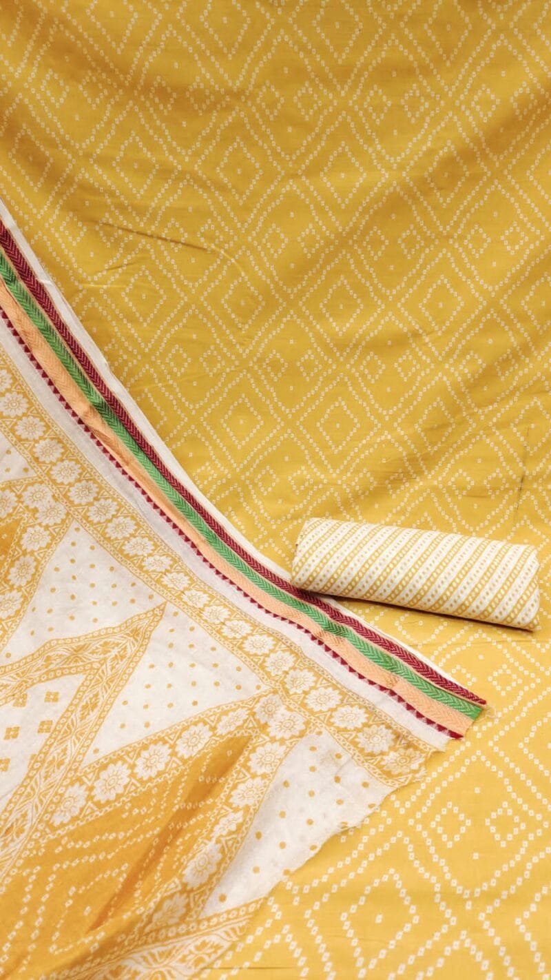 Dress Material Suit For Women Mal Mal Cotton Print