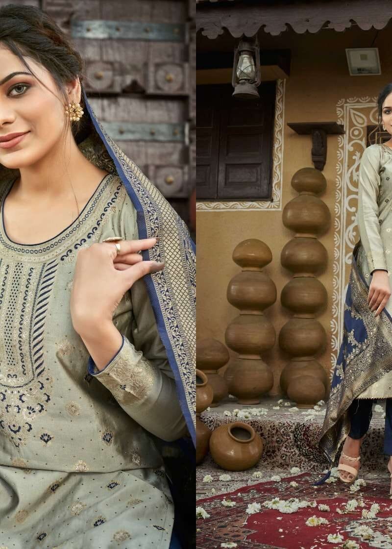 Ekanj Pc Banaras Vol 1 Banarasi Silk Wholesale Dress Material
