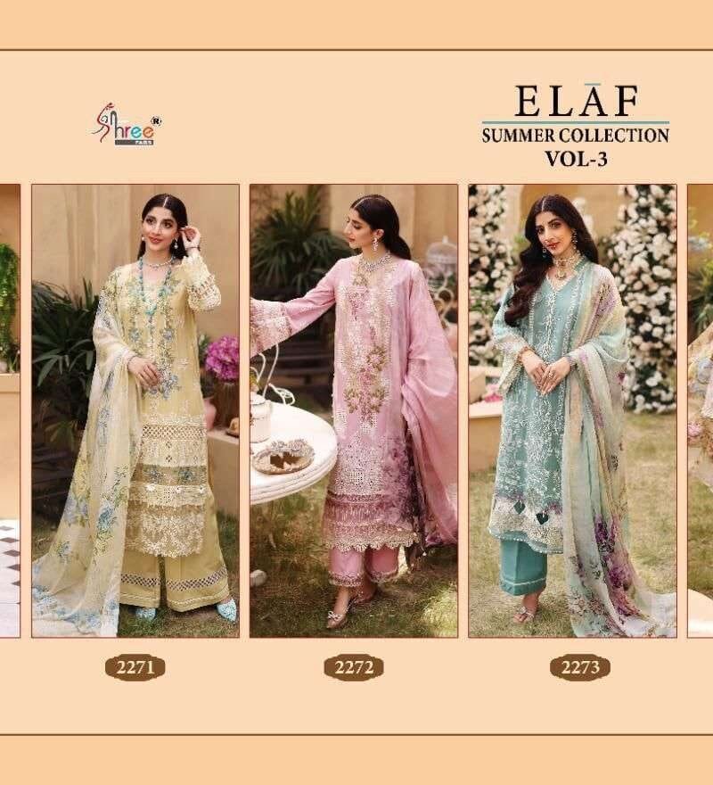 Elaaf Summer Collection Vol 3 Shree Fab Pakistani Salwar Suits