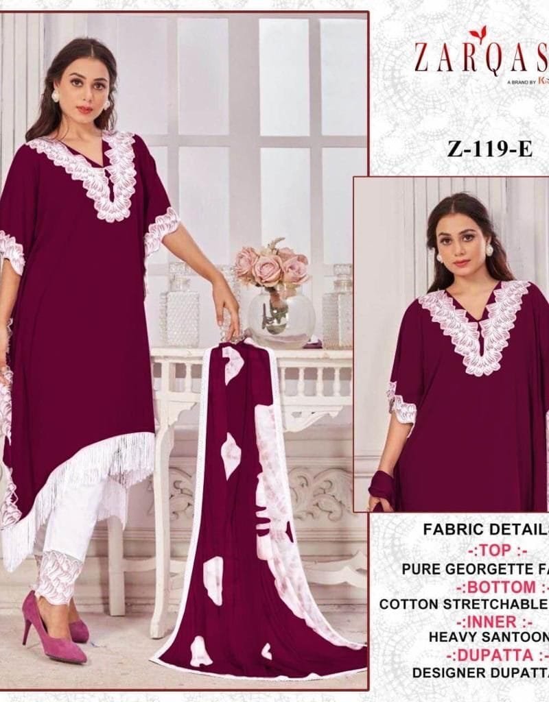 Embroidered Pakistani Suits Dress Material