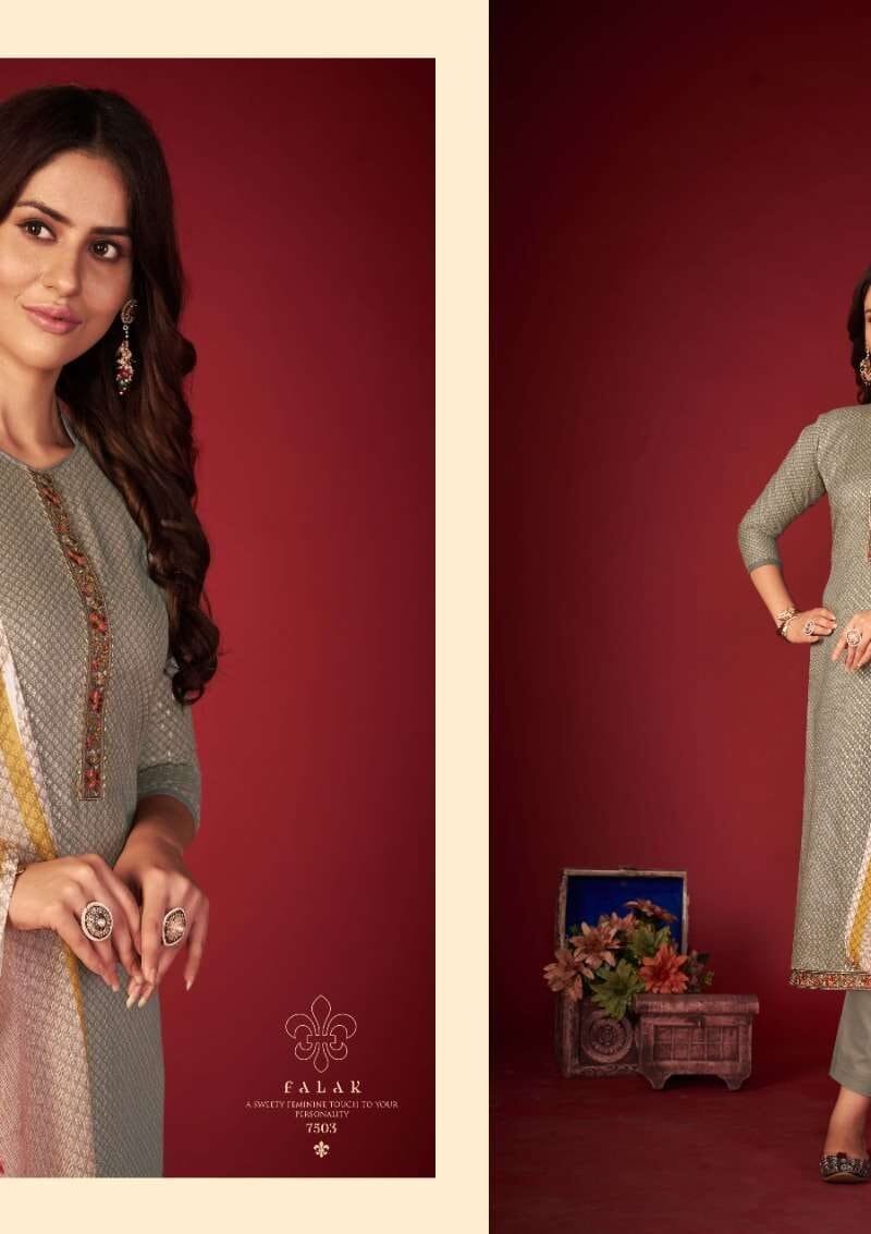 Falak Sargam Wholesale Pure Jam Silk Dress Material