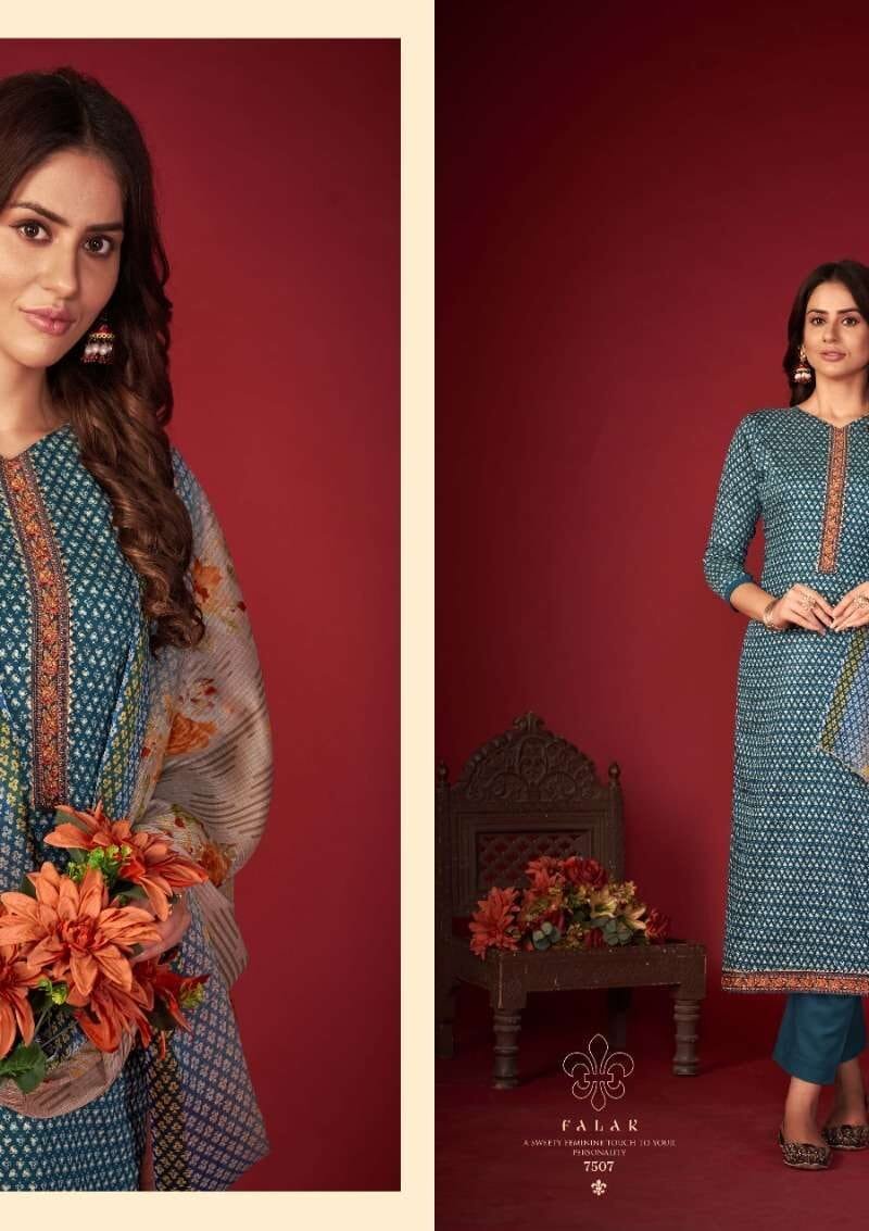 Falak Sargam Wholesale Pure Jam Silk Dress Material