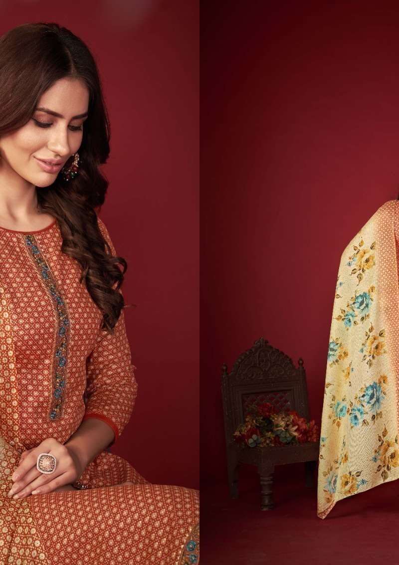 Falak Sargam Wholesale Pure Jam Silk Dress Material