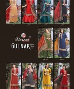 Floreon Gulnar Heavy Lawn Cambric Cotton with Fancy Embroidery