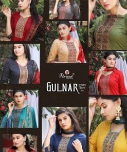 Floreon Gulnar Heavy Lawn Cambric Cotton with Fancy Embroidery