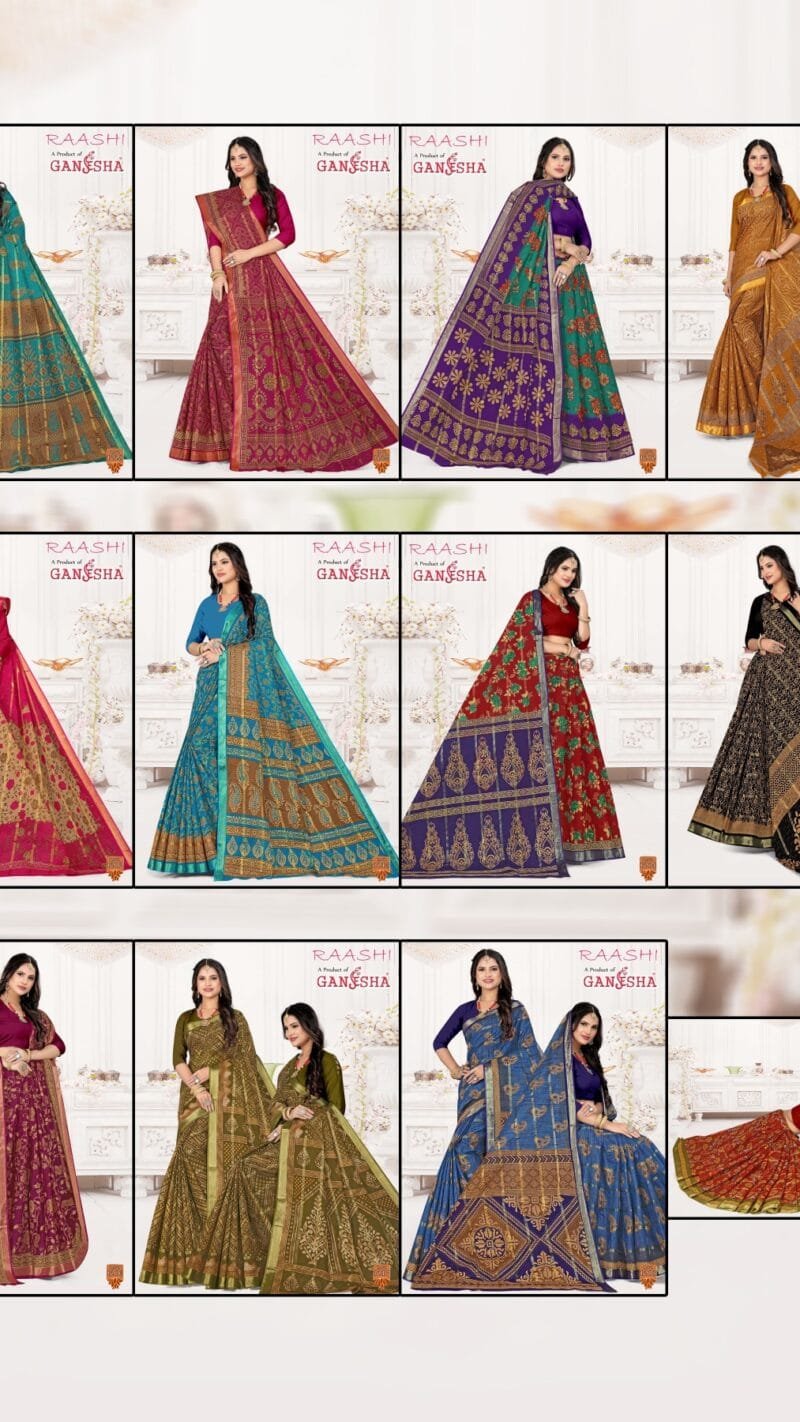 Ganehsa Raashi Wholesale Cotton Saree