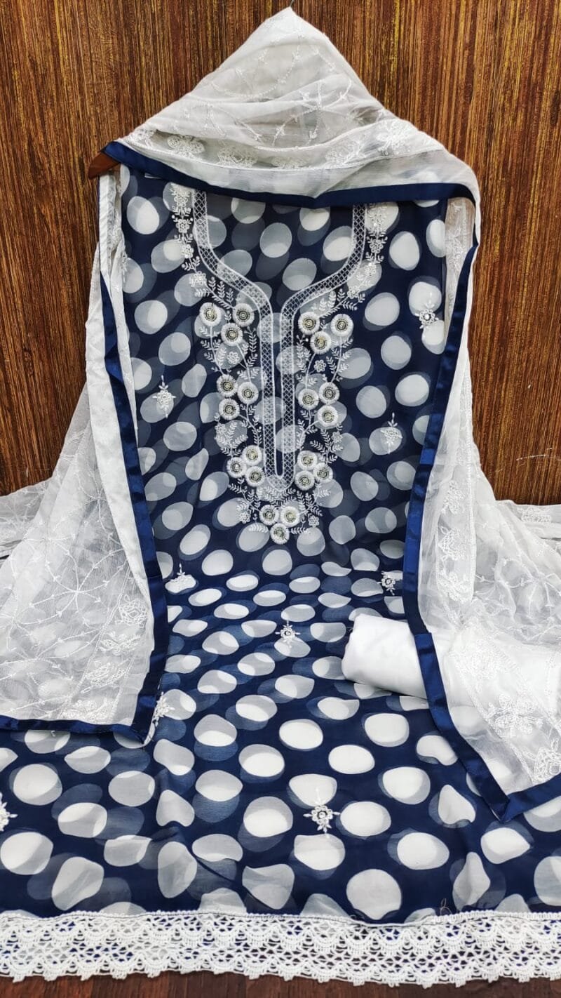 Georgette Digital Print Multi Work Wholesale Dress Material