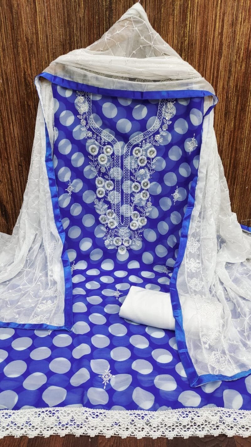 Georgette Digital Print Multi Work Wholesale Dress Material