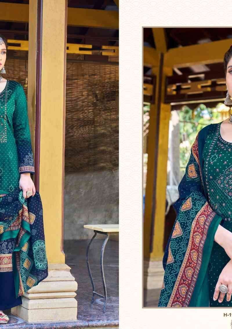Ghoomer Vol 3 Harshit Alok Suit Pure Zam Cotton Designer Print With Embroidery