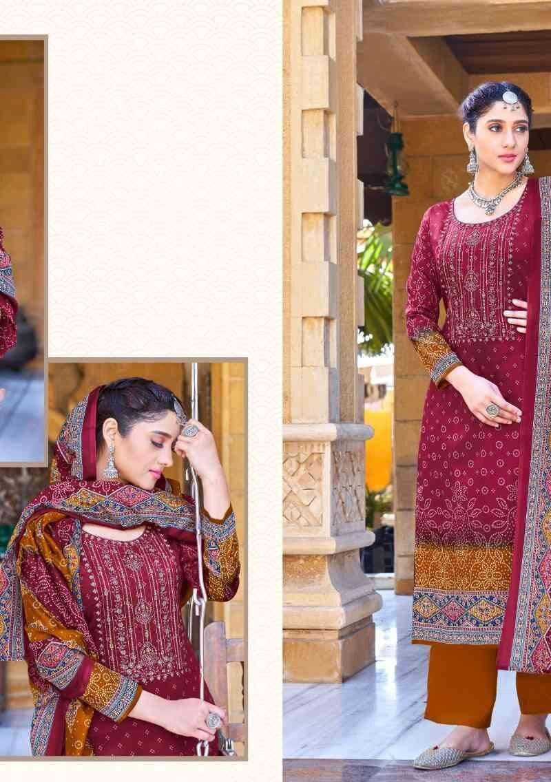 Ghoomer Vol 3 Harshit Alok Suit Pure Zam Cotton Designer Print With Embroidery