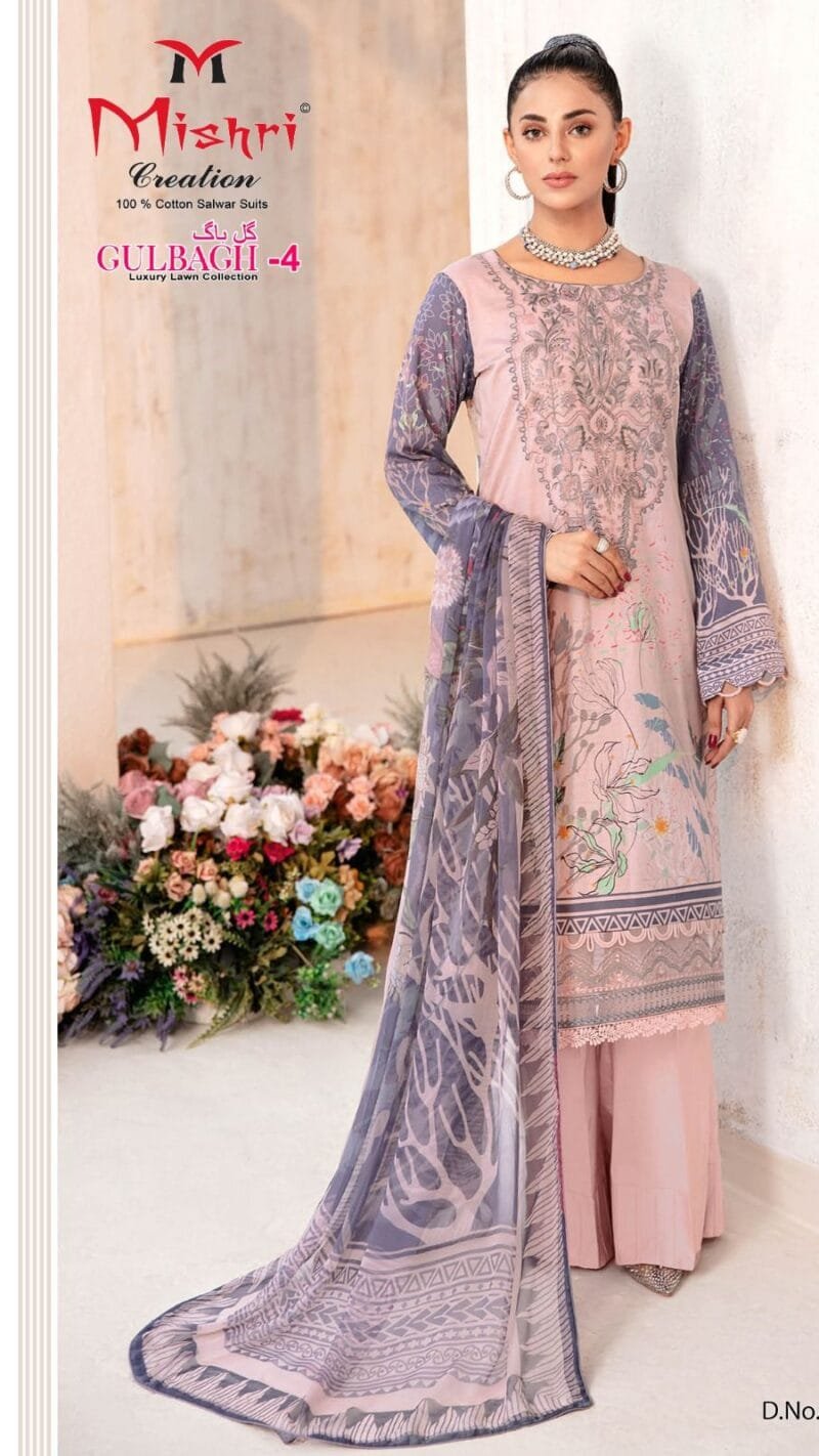 Gulbagh Vol 4 Mishri Creation Wholesale Cotton Dress Material