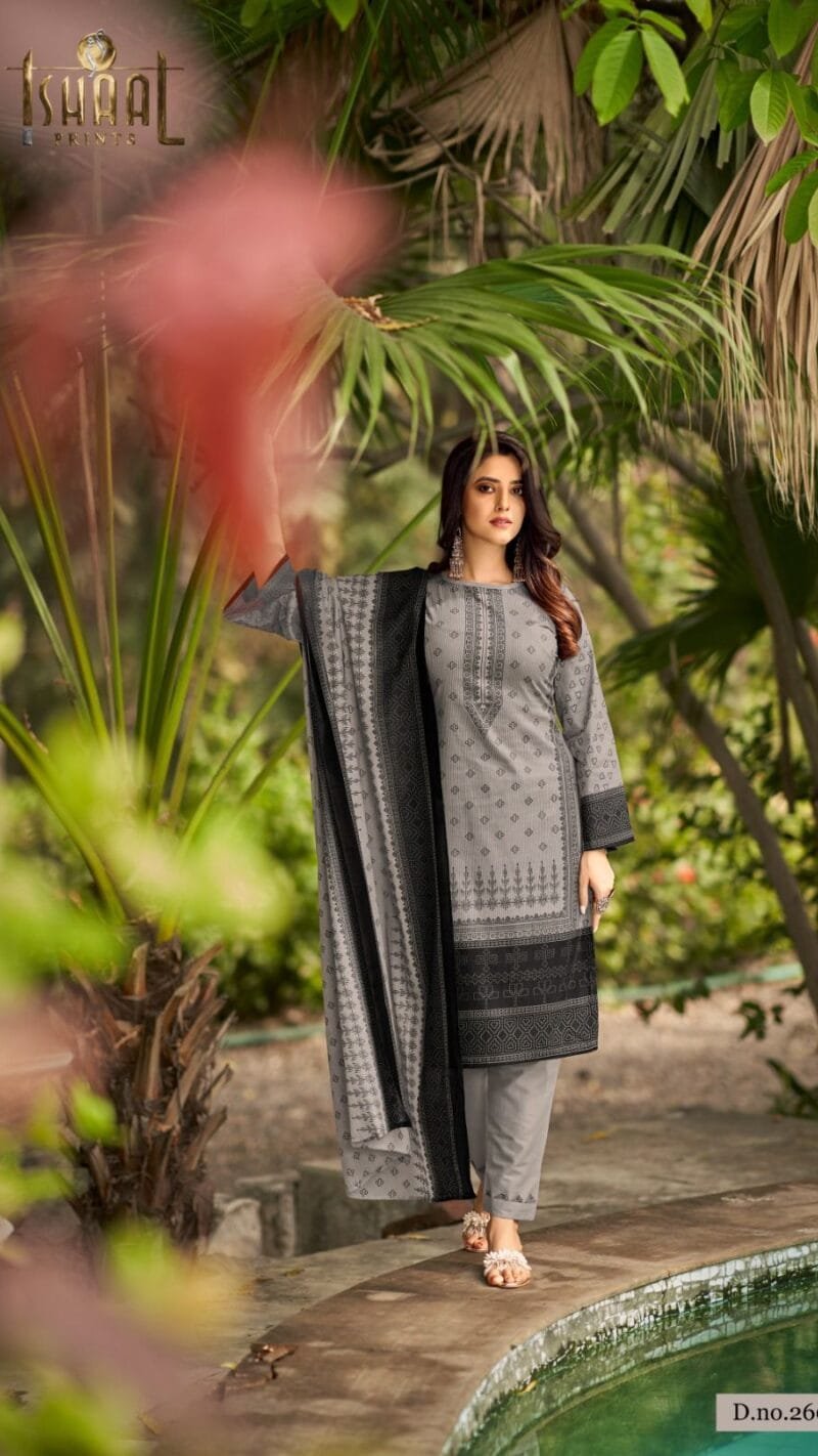 Gulmohar Vol 26 Ishaal Prints Pure Lawn Collection