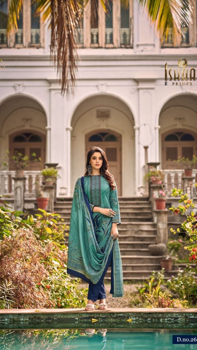Gulmohar Vol 26 Ishaal Prints Pure Lawn Collection