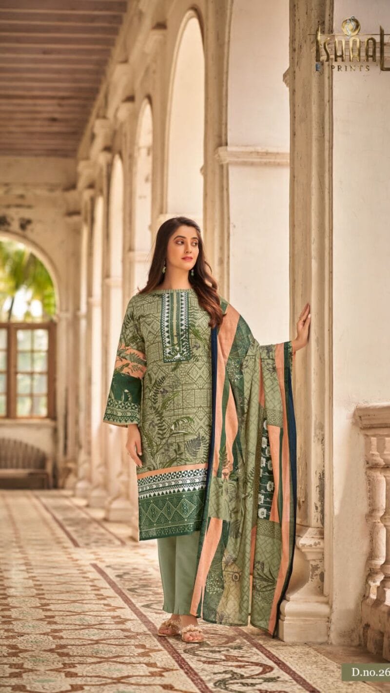 Gulmohar Vol 26 Ishaal Prints Pure Lawn Collection