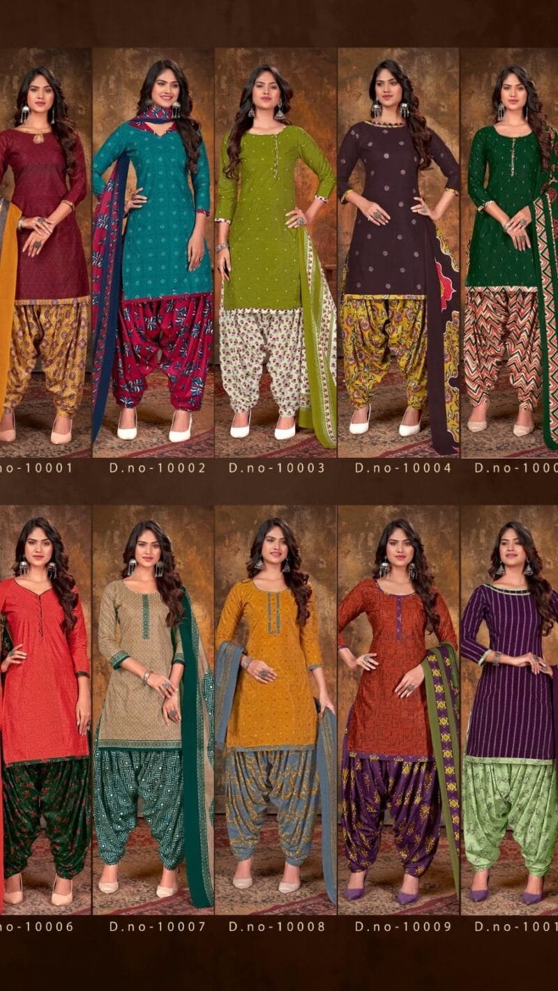 Gulzaar Vol 10 Js Priya Wholesale Cotton Dress Material