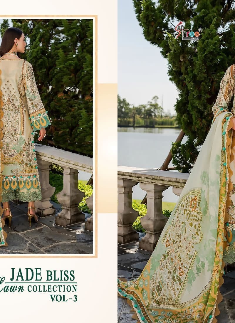 Jade Bliss Lawn Collection Vol 3 Shree Fabs