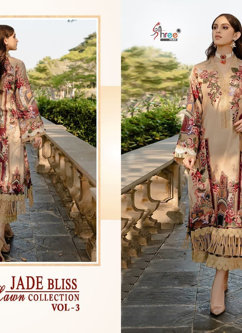Jade Bliss Lawn Collection Vol 3 Shree Fabs