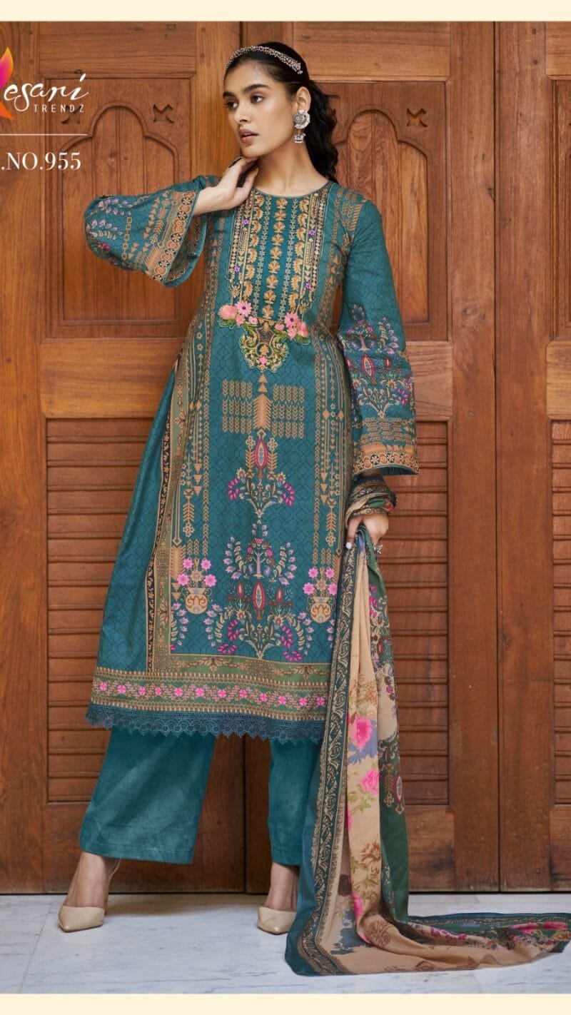 Jannat E Noor Pakistani Print Fabrics Kesari Trendz