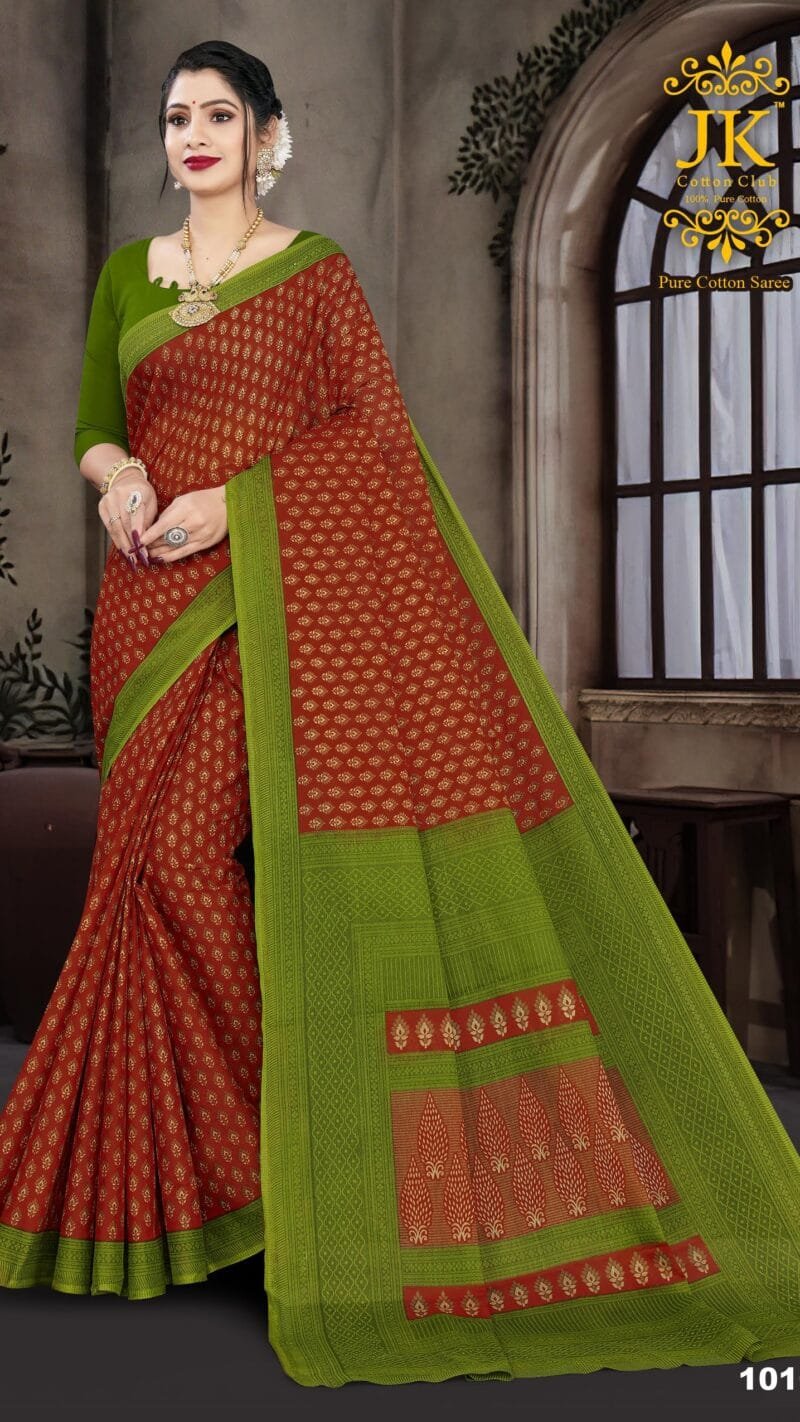 Jk Kangana Vol 10 Pure Cotton Wholesale Saree