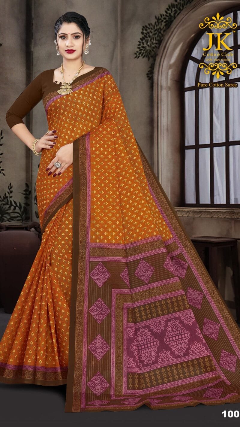 Jk Kangana Vol 10 Pure Cotton Wholesale Saree
