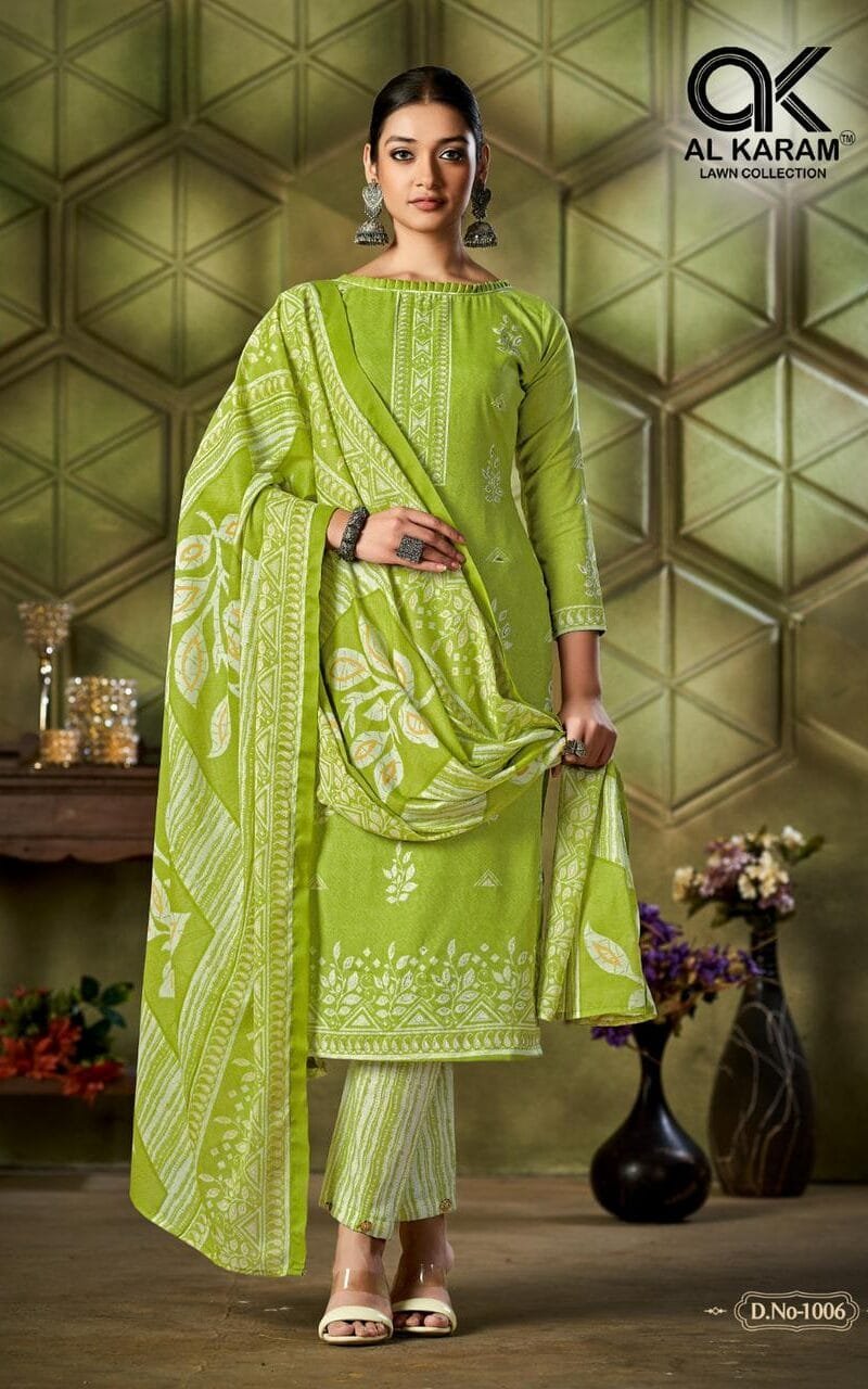 Johra Premium Collection Vol 1 Al Karam Wholesale Cotton Dress Material