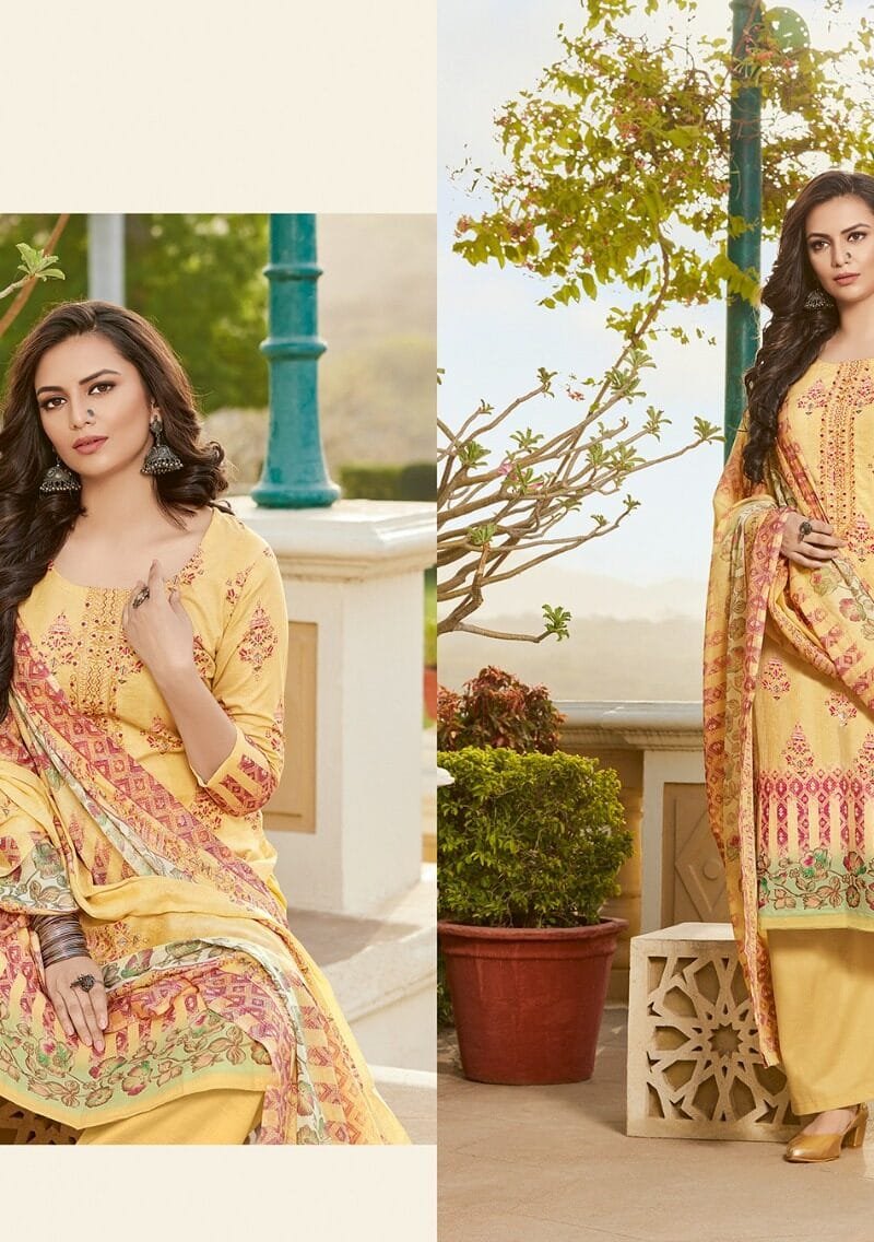 Kalakriti Mysha Cambric Cotton With Add Work Wholesale Dress Material