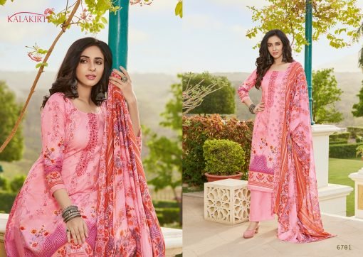Kalakriti Mysha Cambric Cotton With Add Work Wholesale Dress Material
