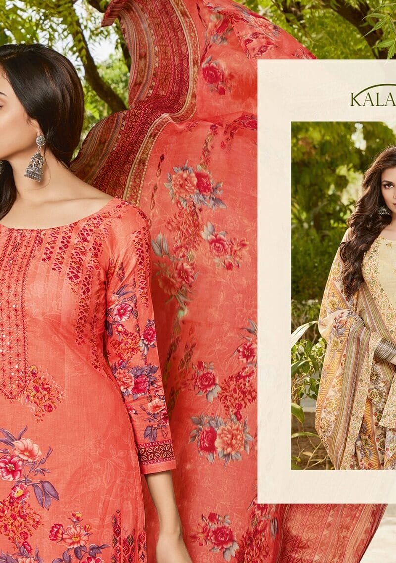 Kalakriti Mysha Cambric Cotton With Add Work Wholesale Dress Material