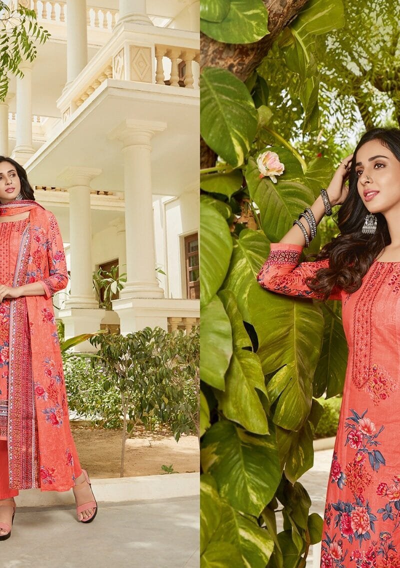 Kalakriti Mysha Cambric Cotton With Add Work Wholesale Dress Material