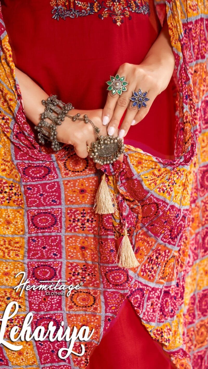 Lehariya Hermitage Clothing Pure Viscose Embroidered Dress Material