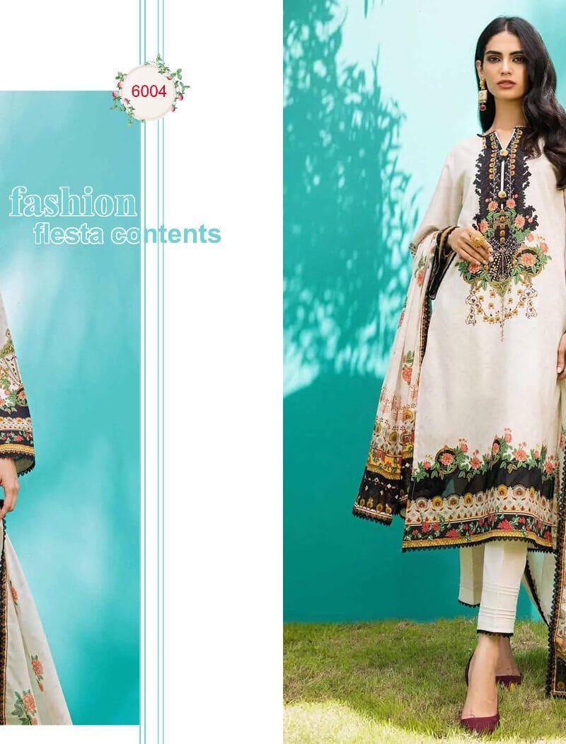 Mahgul Vol 6 Sharddha Designer Lawn Printed With Embroidery