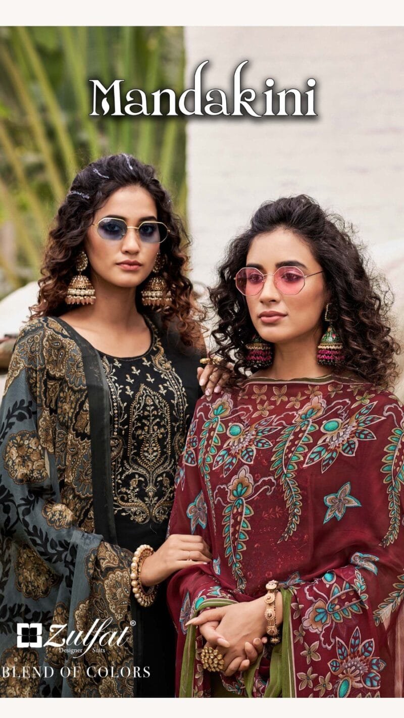 Mandakini Zulfat Designer Suits Exclusive Embroidery