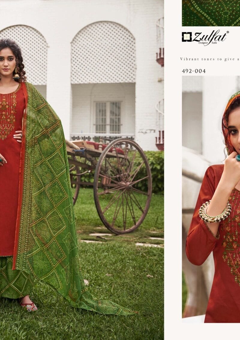 Mandakini Zulfat Designer Suits Exclusive Embroidery